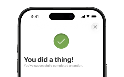 Success Message Guidelines